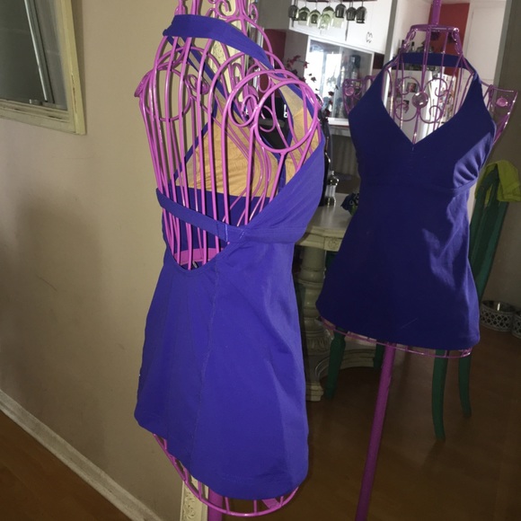 SOLD ON F B - Lululemon Athletica Purple Open Back Halter Tank - Picture 5 of 7